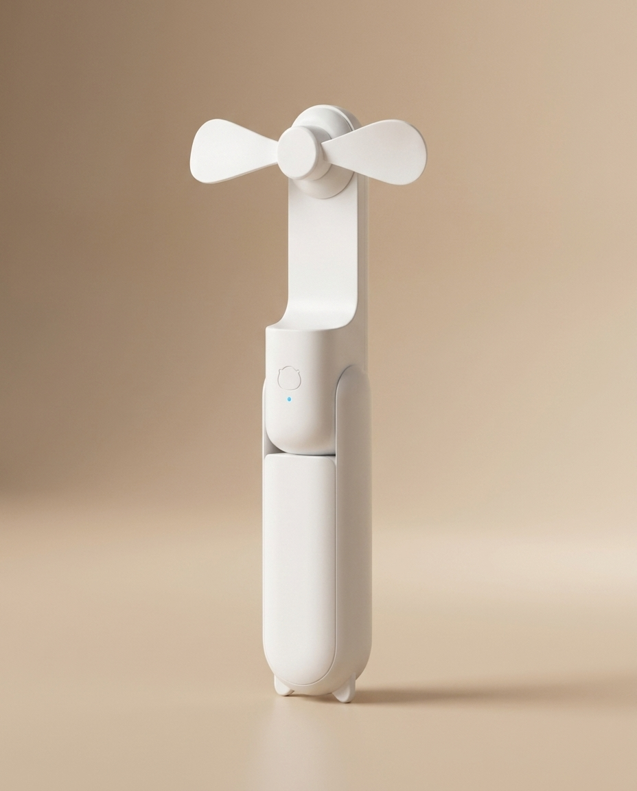White Mini Portable Fan - Premium Studio